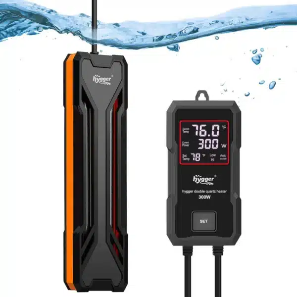 Hygger Submersible Double Quartz Heater 300W