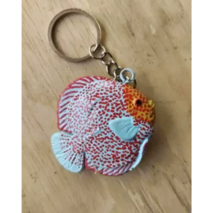 Home 8 Albino Eruption Discus Key Ring