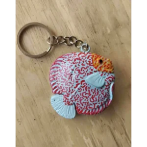 Home 10 Albino Leopard Discus Key Ring