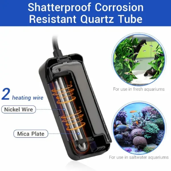 Hygger Aquarium Tiny Titanium Heater - Image 5