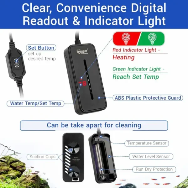 Hygger Aquarium Tiny Titanium Heater - Image 7