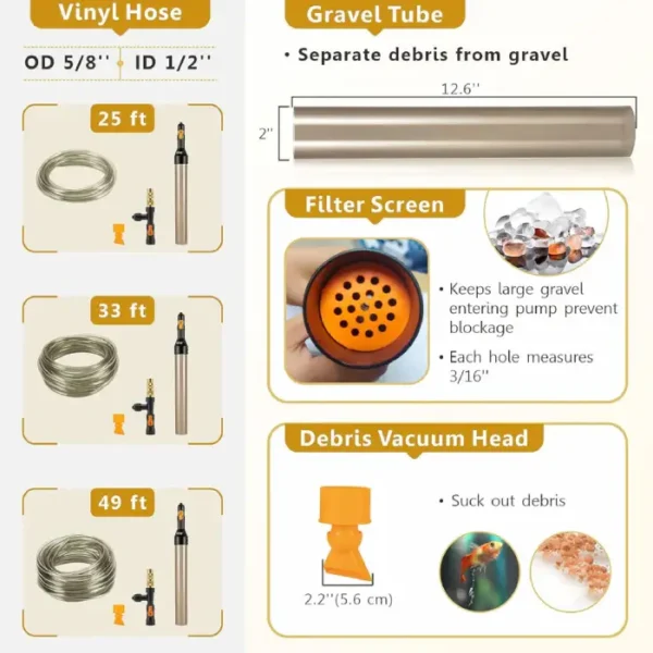 Hygger Aquarium Syphon Brass Adapter - Image 3