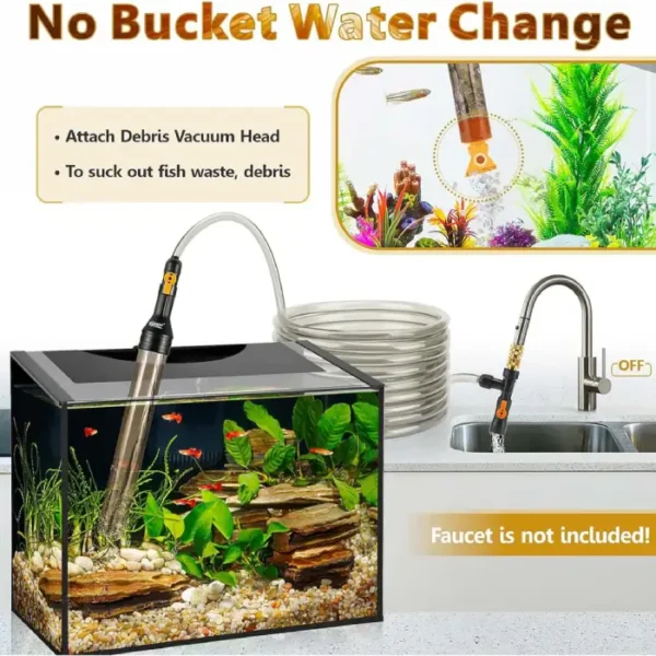 Hygger Aquarium Syphon Brass Adapter - Image 7