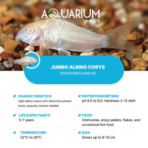Jumbo Albino Corys 5/6cm