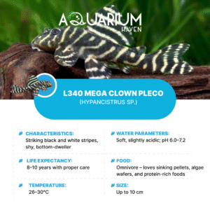 L340 Mega Clown Pleco 4cm