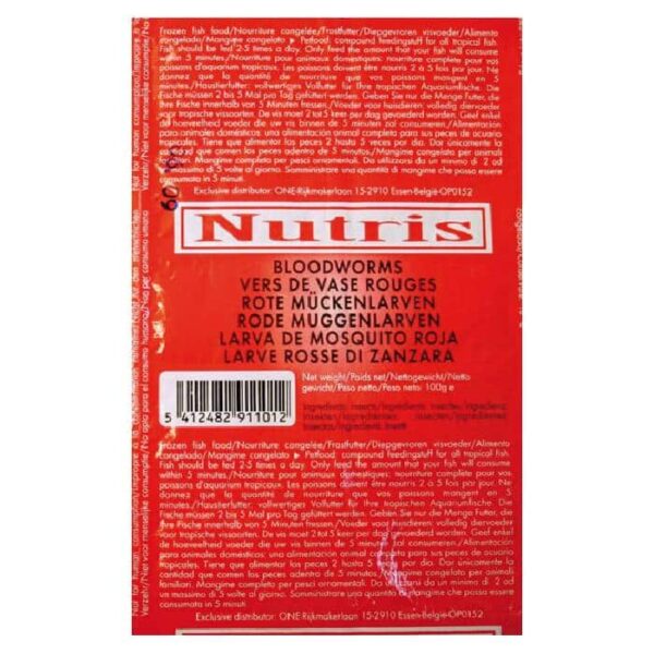 Nutris Frozen Blood Worms 100g